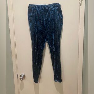 Drop-Waist Velvet Pants
